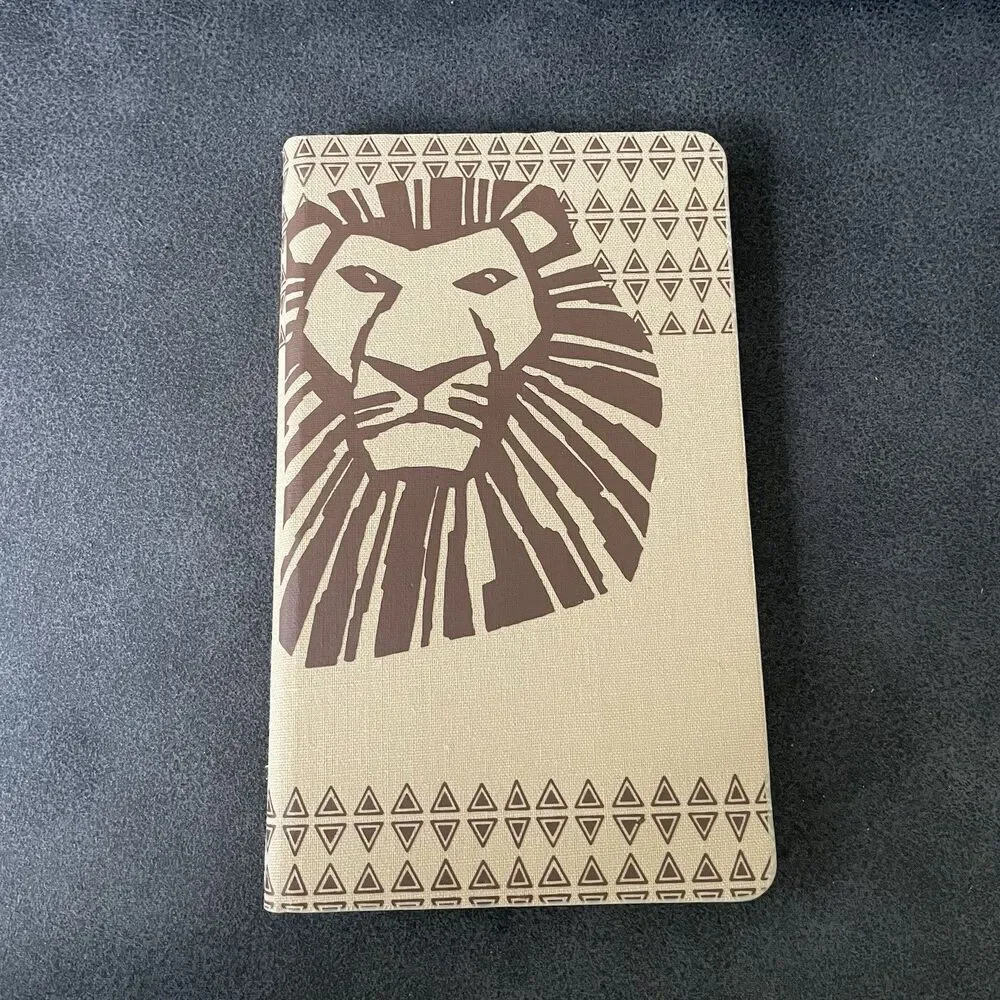 Disney's THE LION KING Broadway Musical Souvenir Folding Notepad Notebook W/ Pen